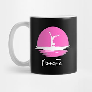 Bright Namaste in Pink Mug